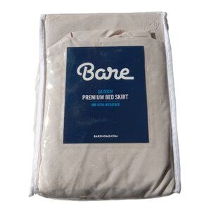 New Bare Queen Size Premium Bed Skirt 1800 Ultra Microfiber NIP